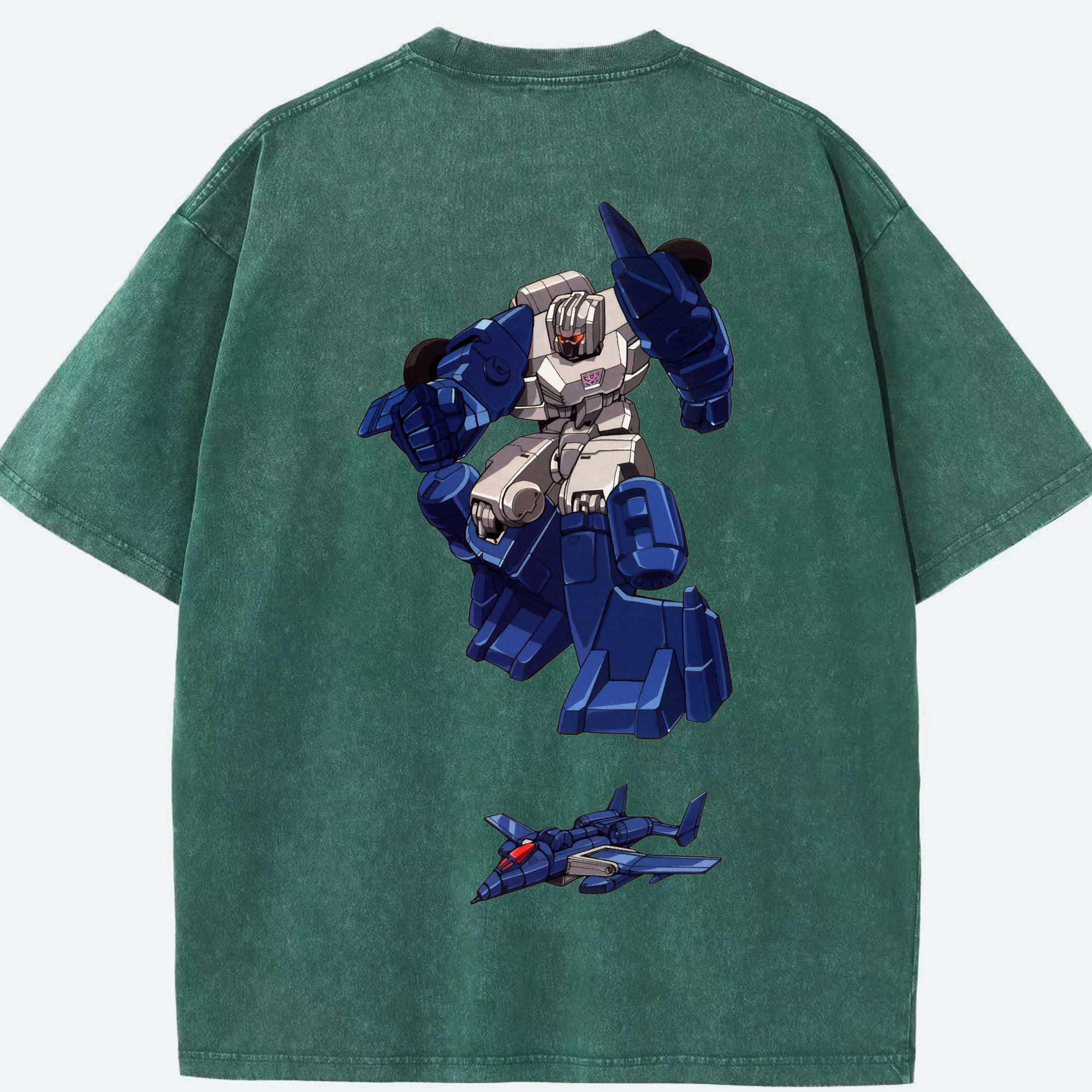 （画像用）  綿100% ヴィンテージ風 半袖Tシャツ（背面プリント）